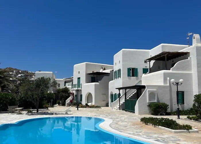 公寓 Mykonos 2 Bedroom House With Swimming Pool *